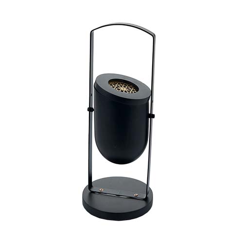 Black wooden incense burner